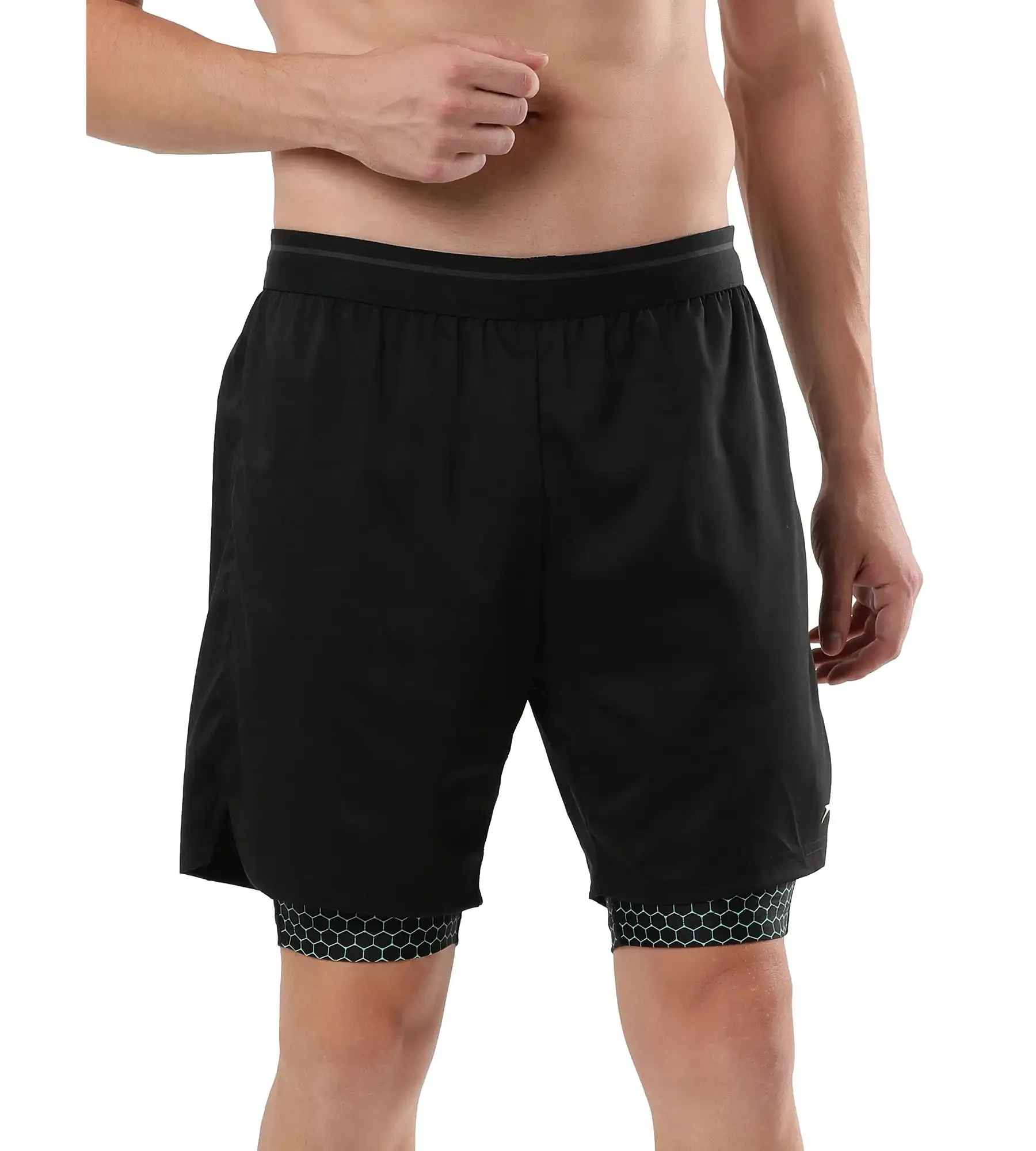 Men's Multi Sport 17 Watershorts - Black & Greenglow