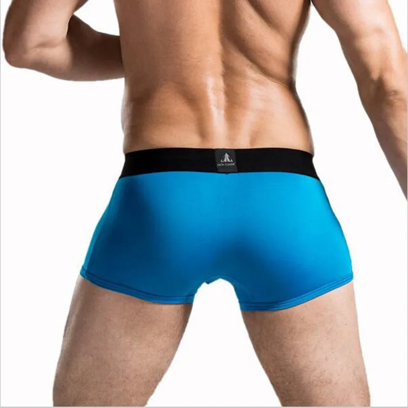 Mens Underwear Boxer Man Big Short Breathable Solid Flexible