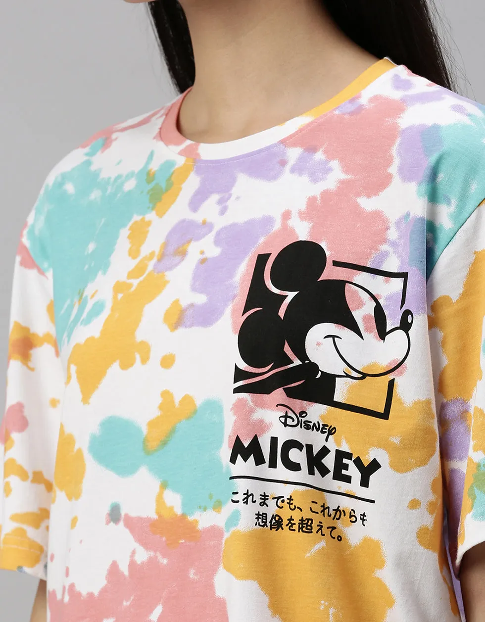 Mickey Oversized Tie-Dye T-Shirt