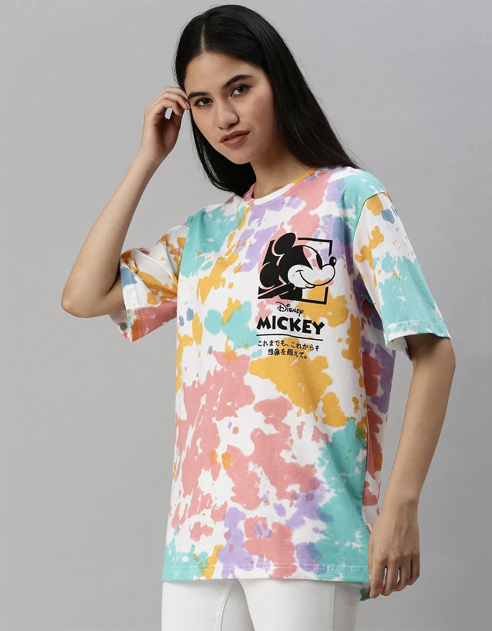 Mickey Oversized Tie-Dye T-Shirt