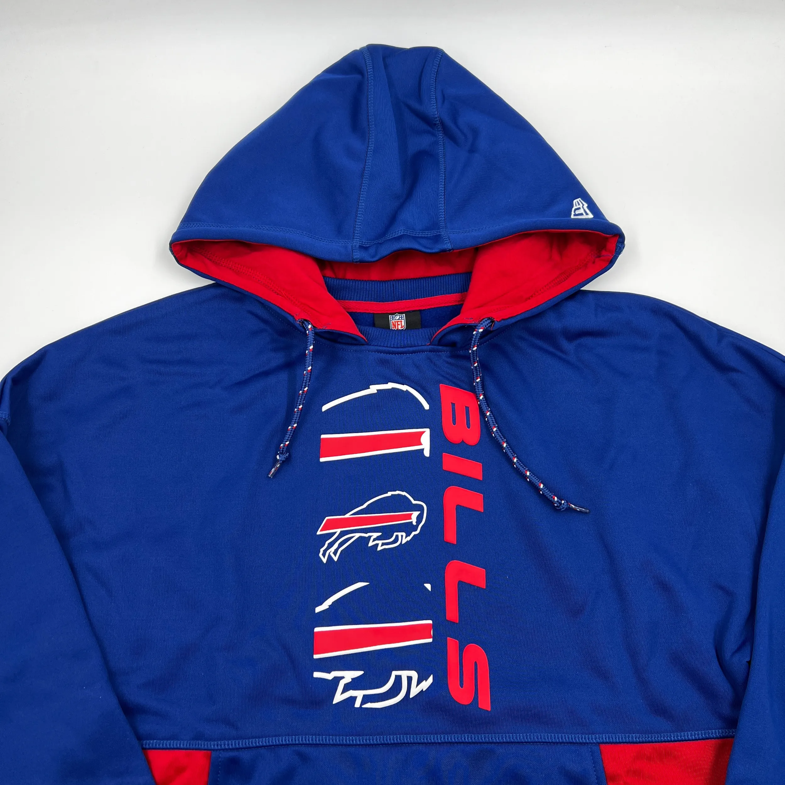 New Era Buffalo Bills Royal & Red Pullover Active Hoodie