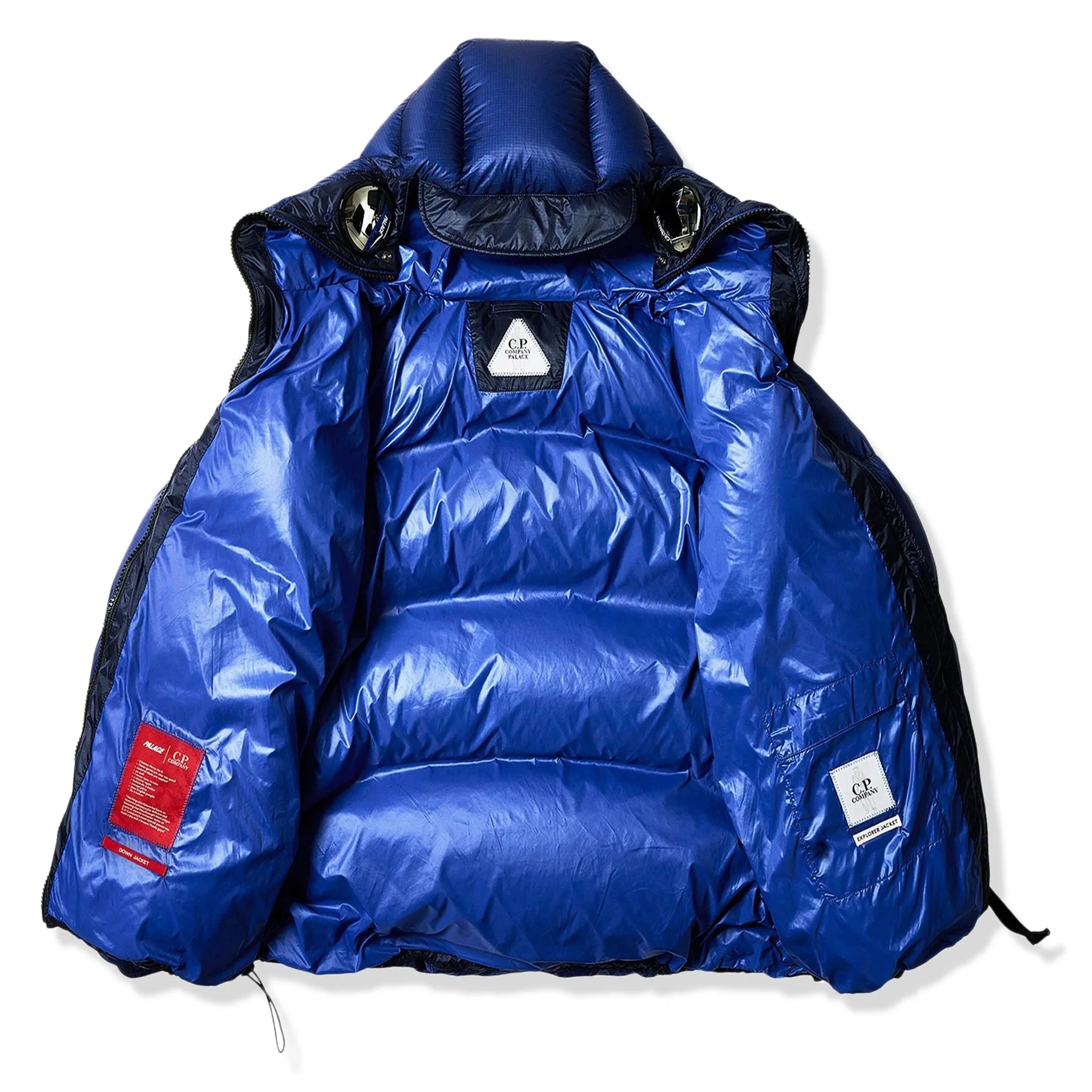 Palace x CP Company Bright Cobalt Puffer Jacket