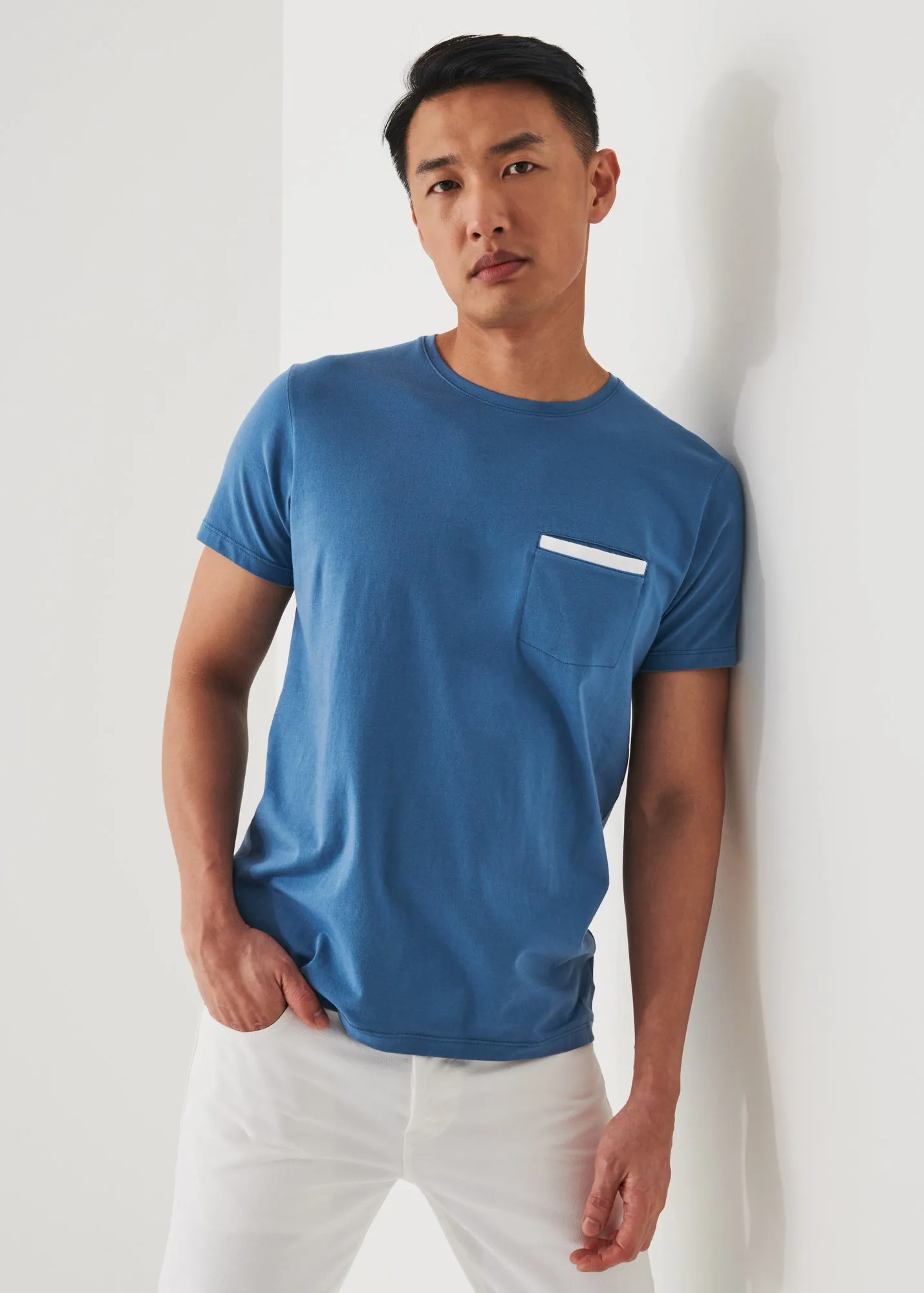 PIMA COTTON STRETCH POCKET T-SHIRT