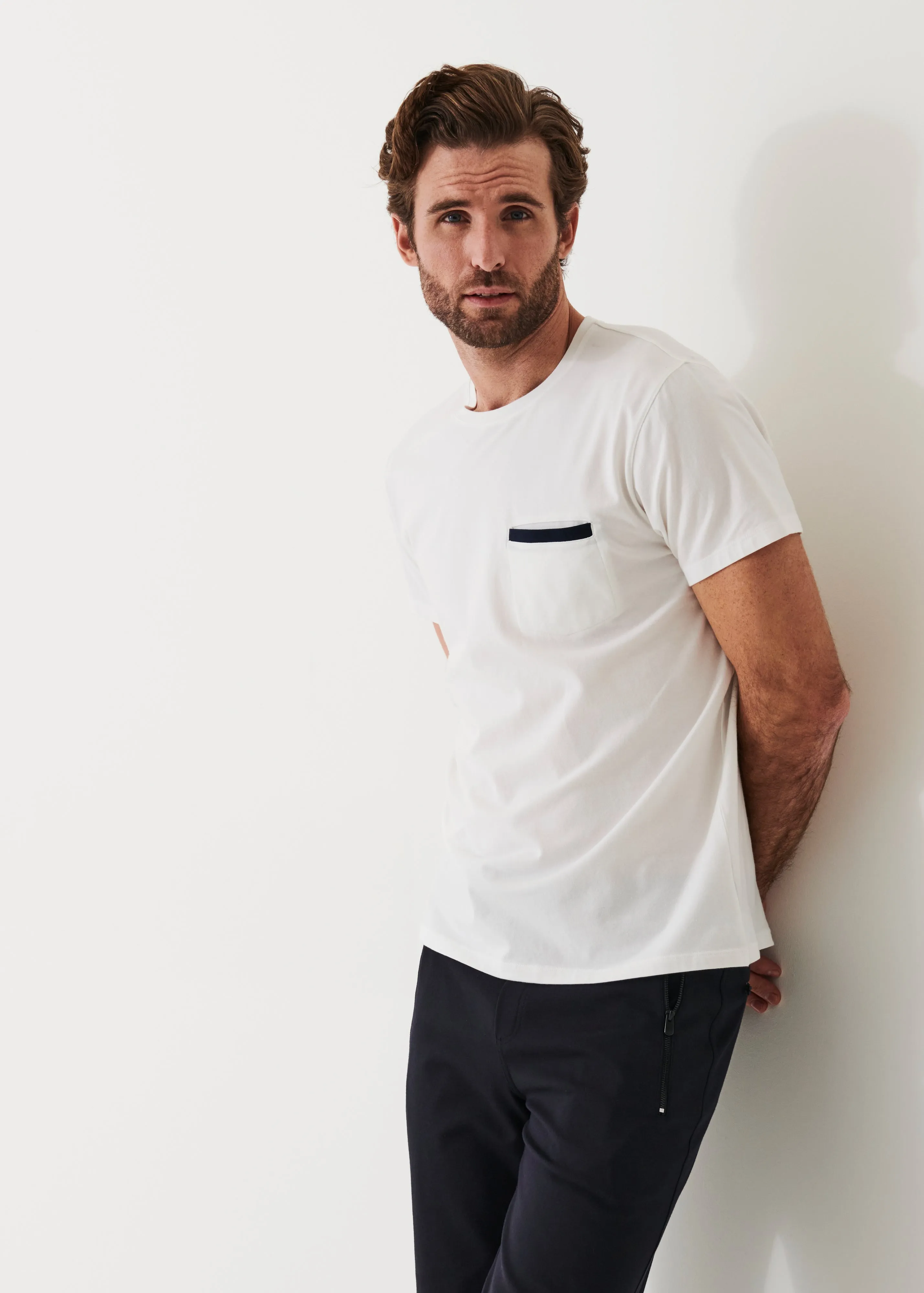 PIMA COTTON STRETCH POCKET T-SHIRT