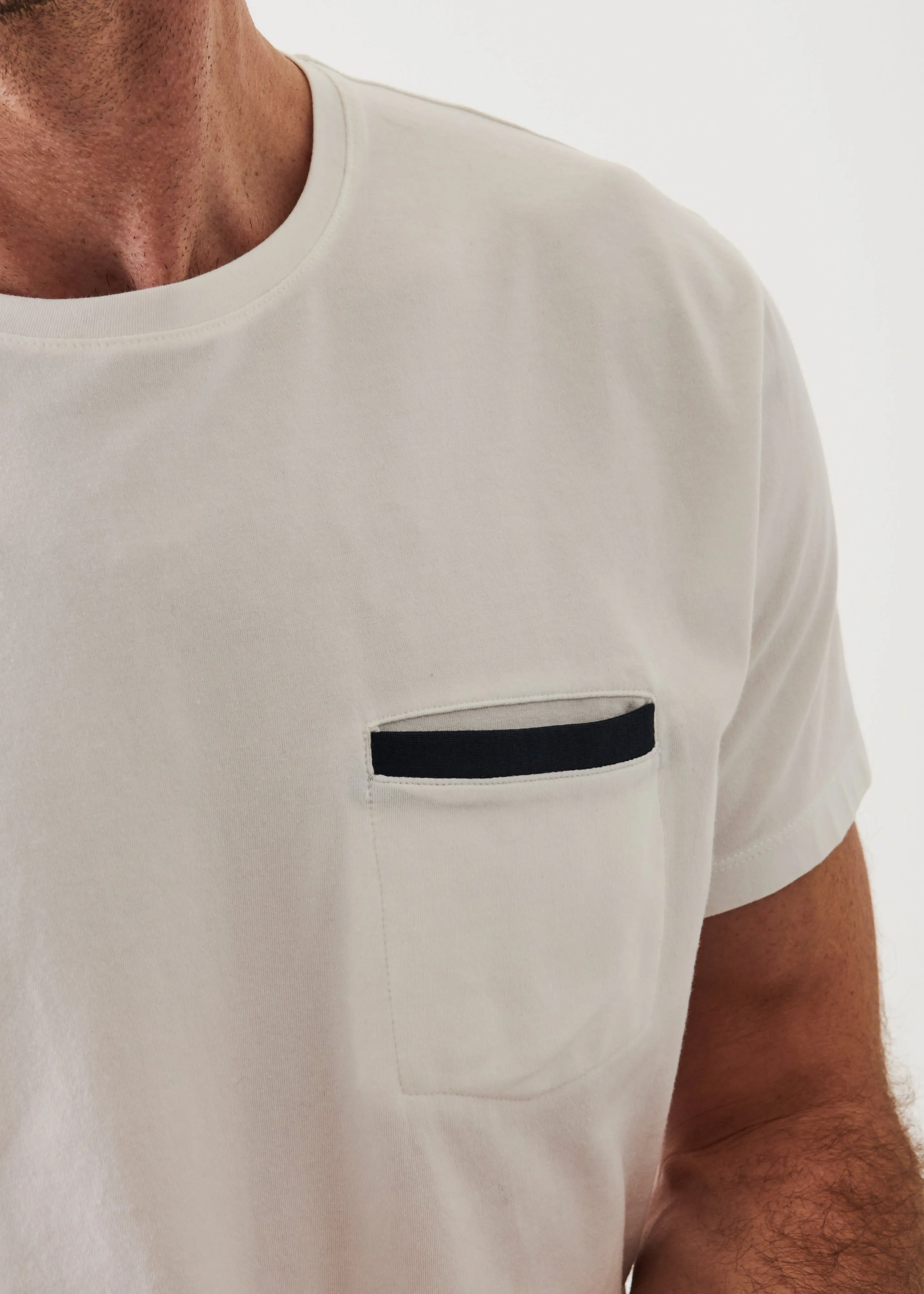 PIMA COTTON STRETCH POCKET T-SHIRT