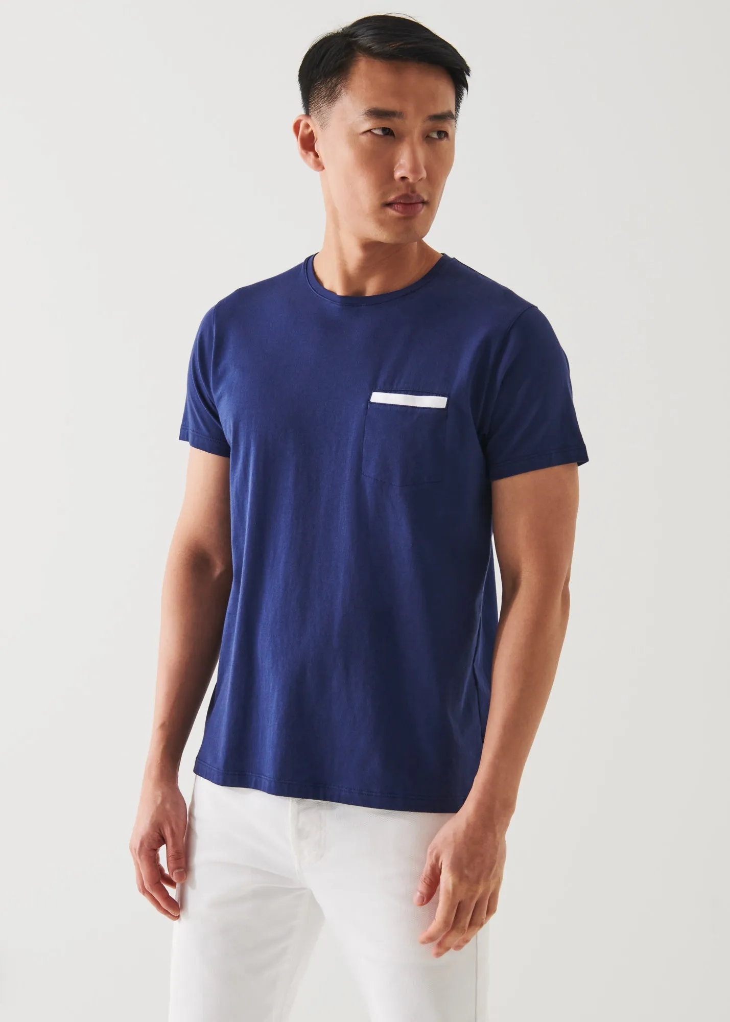 PIMA COTTON STRETCH POCKET T-SHIRT