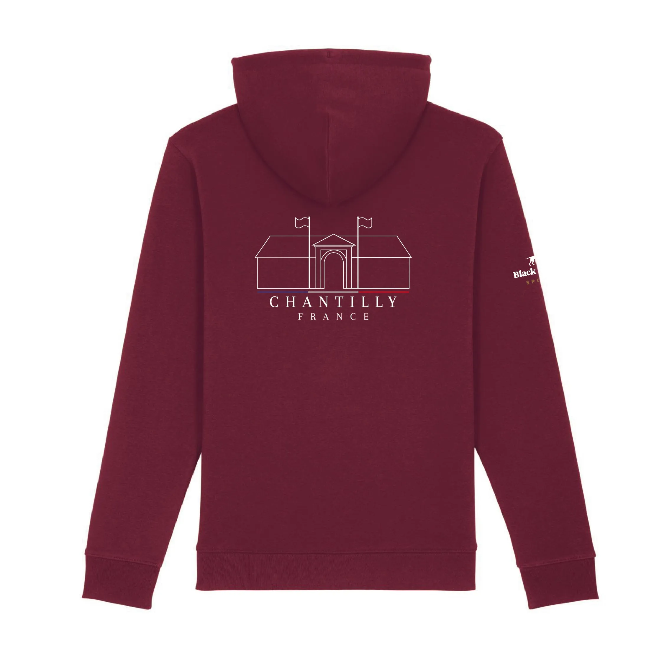 Polo Club de Chantilly Burgundy Hoodie