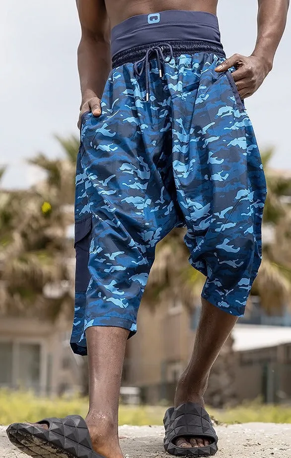 QL Halal Swim Shorts SB ARMY in Blue