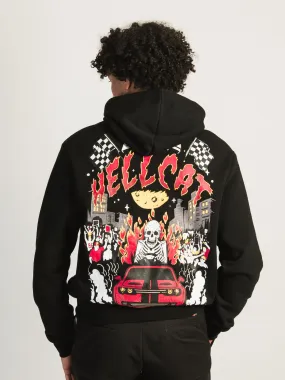 REASON HELLCAT DROP SHOULDER HOODIE