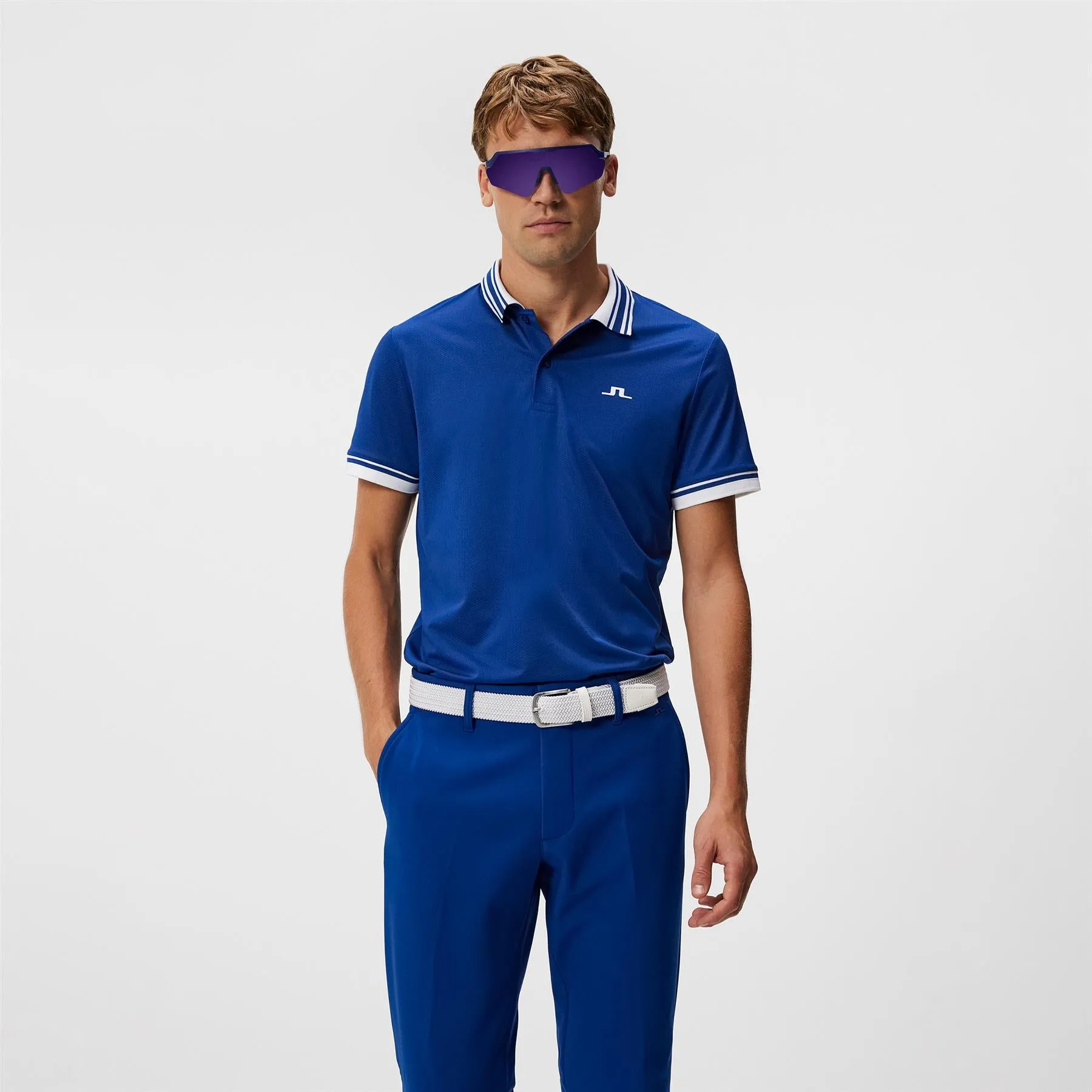 Reeve Tech Mesh Regular Fit Polo Sodalite Blue - W23