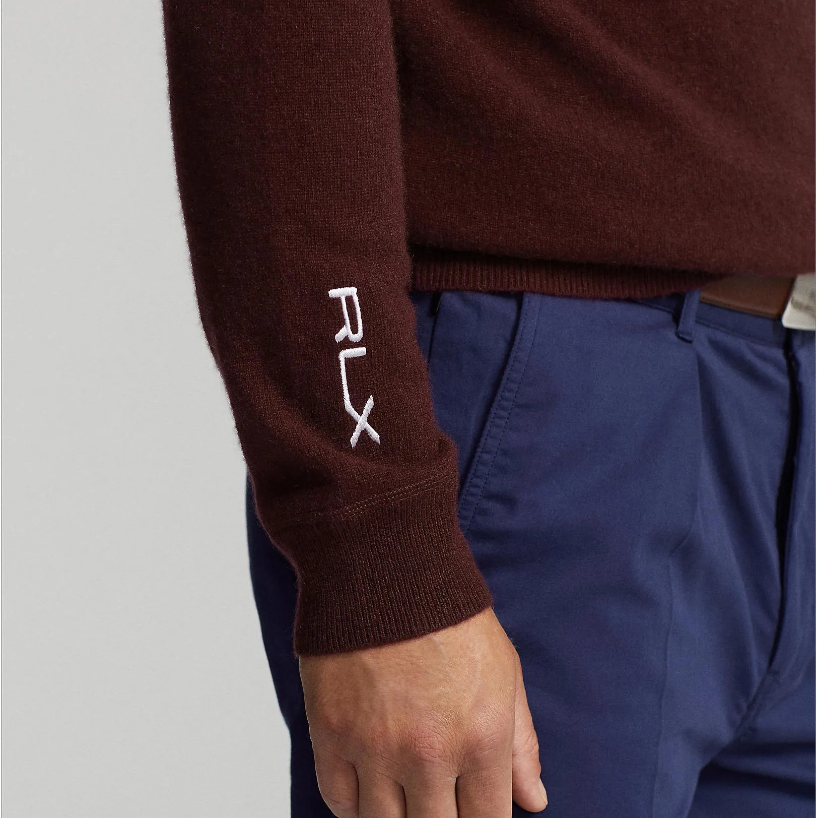 RLX Cashmere Hoodie Harvard Wine - AW23