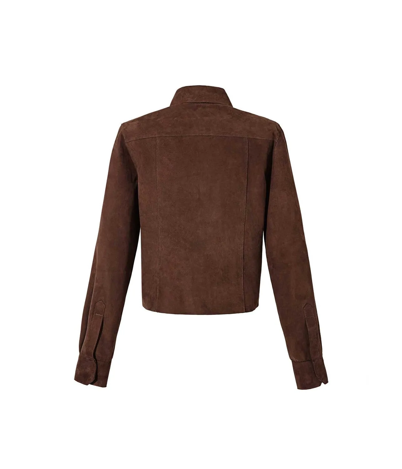 RUSI JACKET- BROWN SUEDE