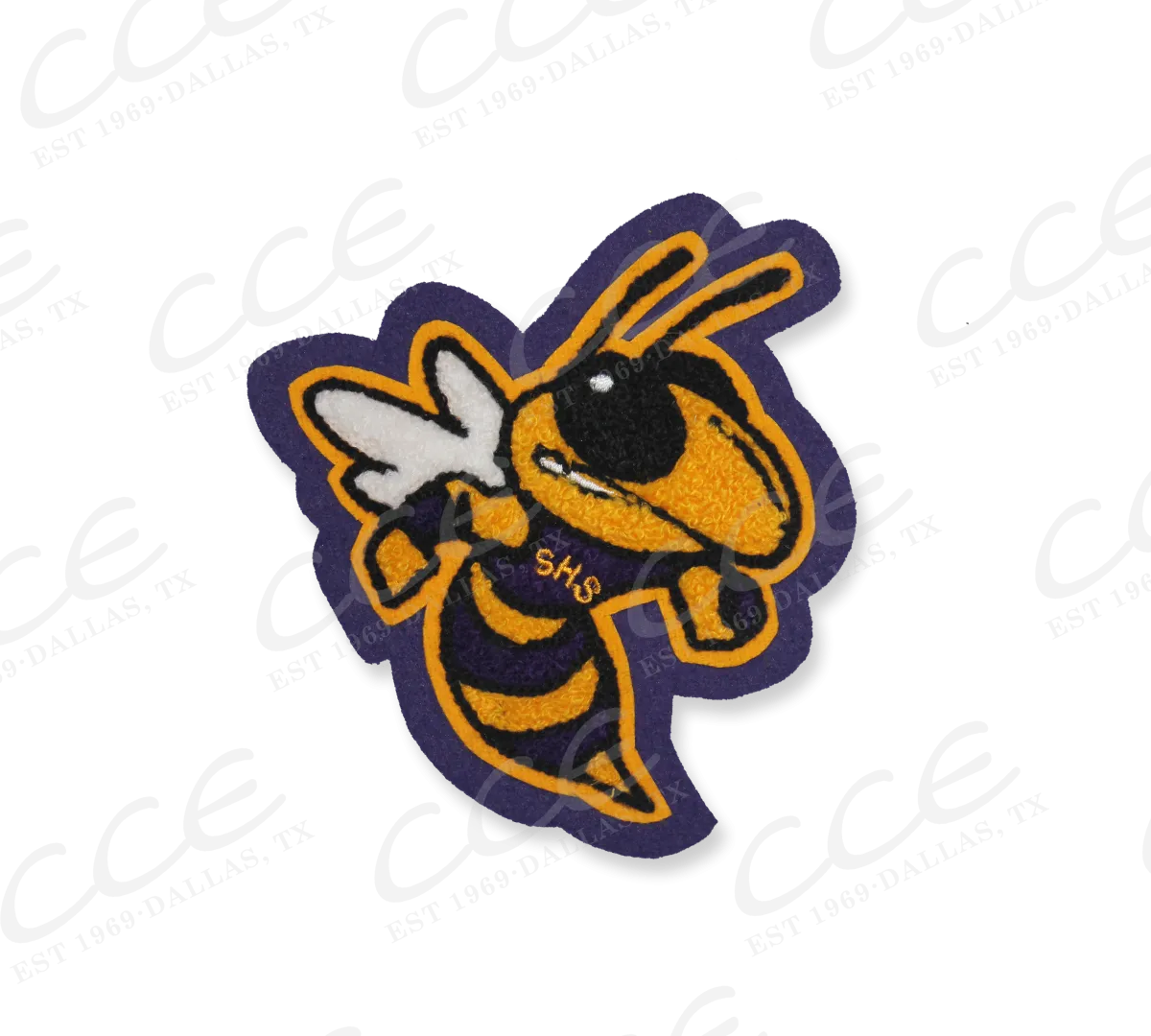 Sabinal HS Yellow Jackets Sleeve Mascot