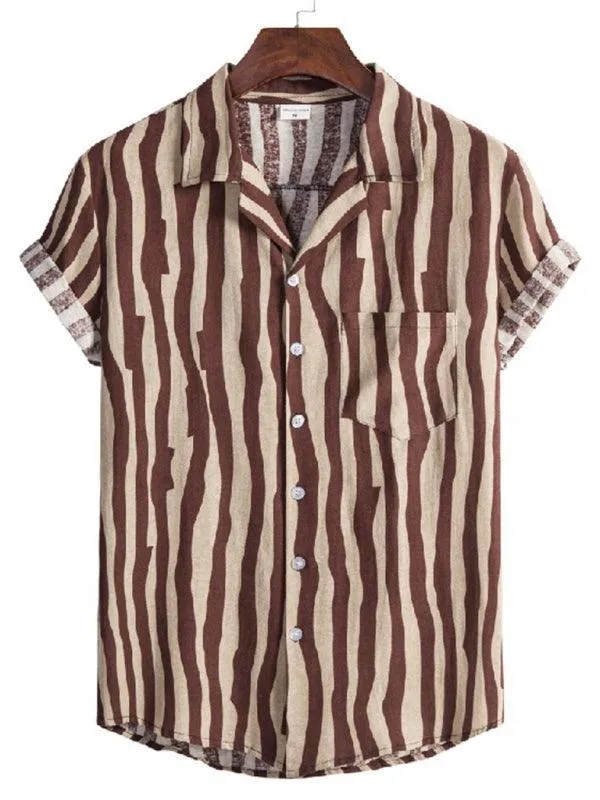 Safari Striped Short Sleeve Shirt