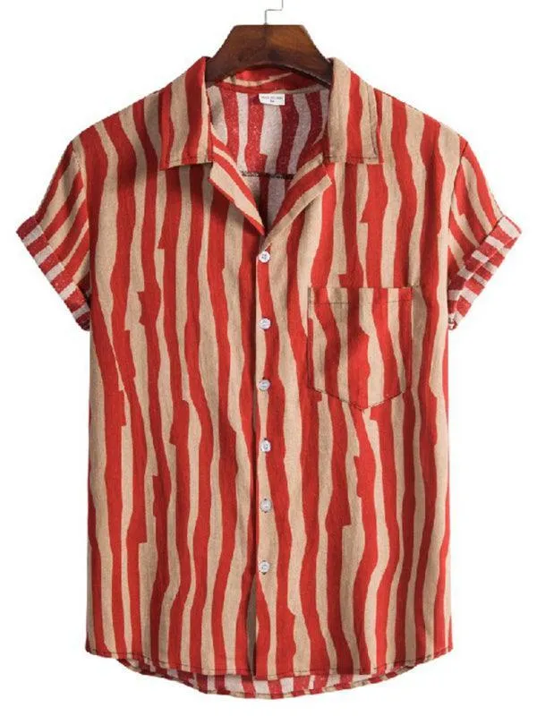 Safari Striped Short Sleeve Shirt