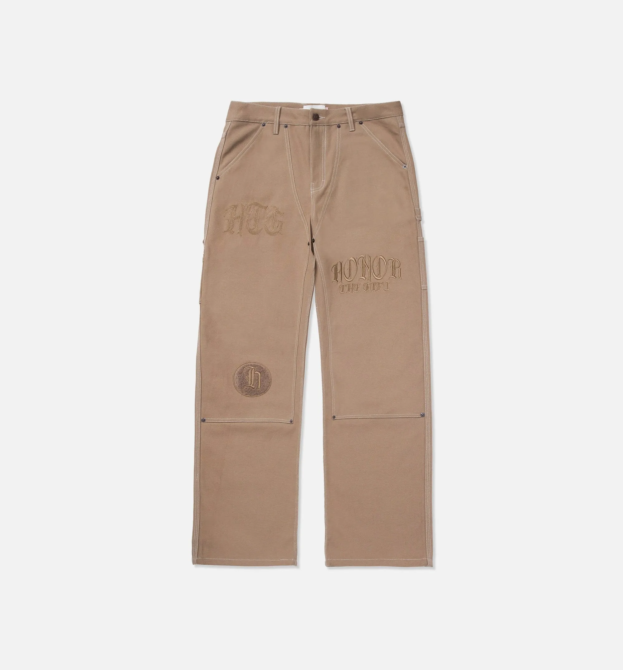 Script Carpenter Mens Pants - Brown