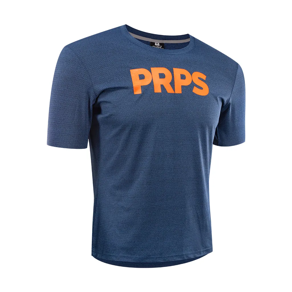 Training & Everyday T-Shirt Navy (Neon Orange)