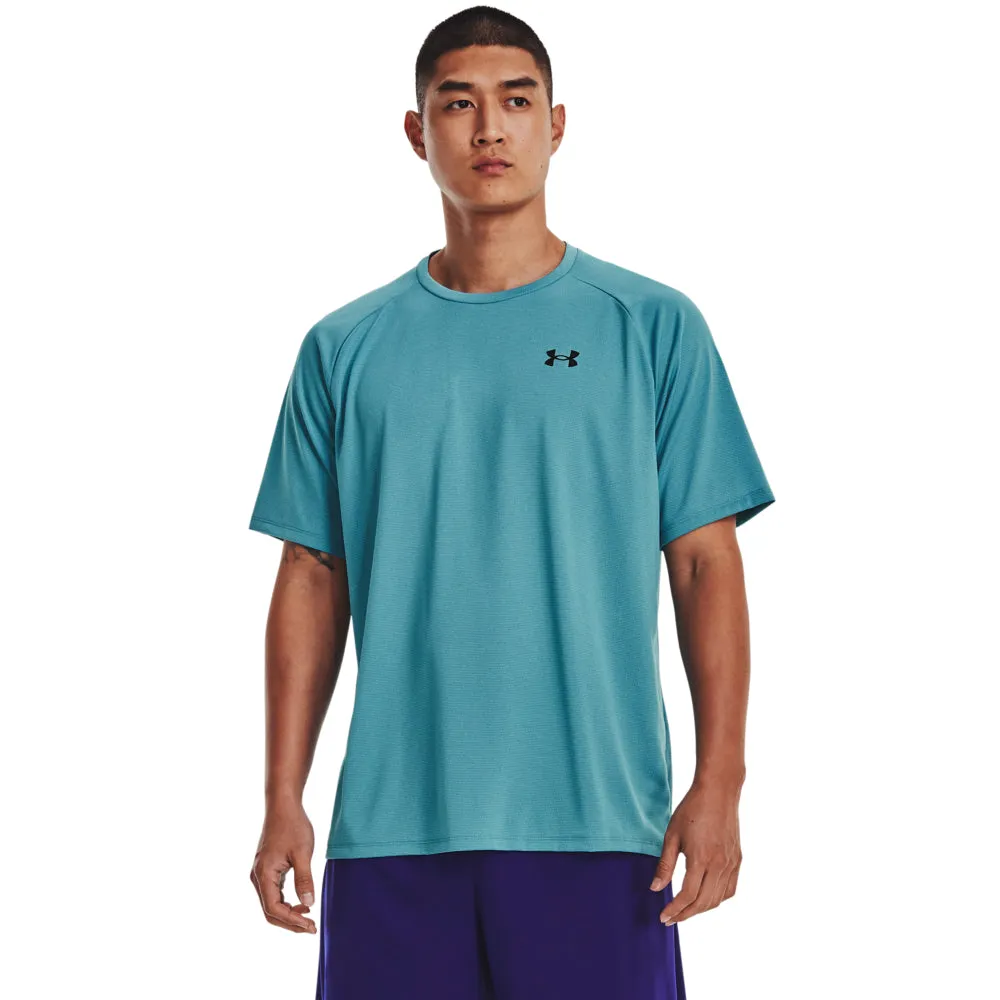 'Under Armour' Men's Tech 2.0 Textured T-Shirt - Glacier Blue