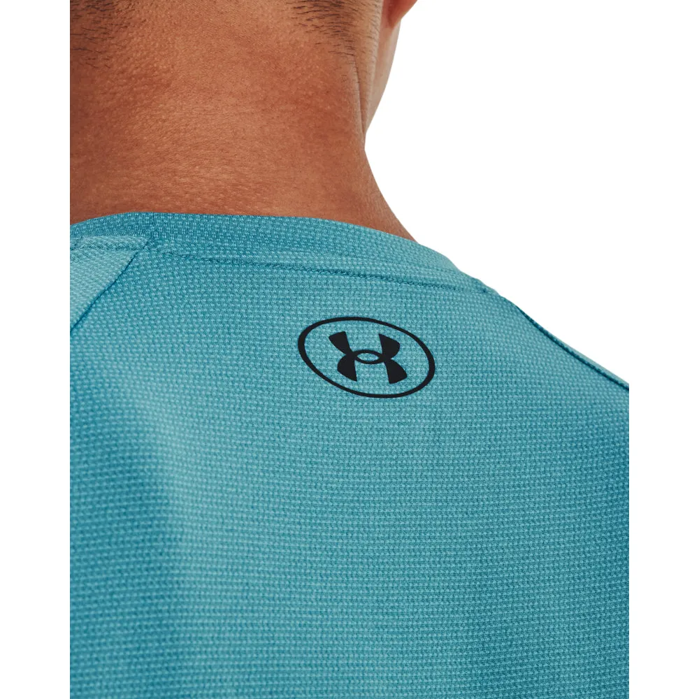 'Under Armour' Men's Tech 2.0 Textured T-Shirt - Glacier Blue